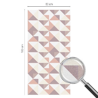 Fólia na okno na ochranu súkromia Moderné trojuholníky