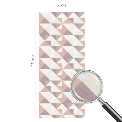 Fólia na okno na ochranu súkromia Moderné trojuholníky