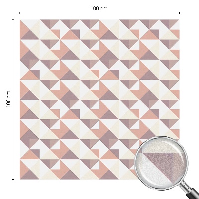 Fólia na okno na ochranu súkromia Moderné trojuholníky