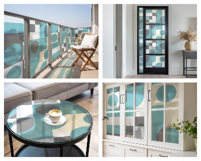 Dekoračná fólia na sklo vitráž Geometrické vzory