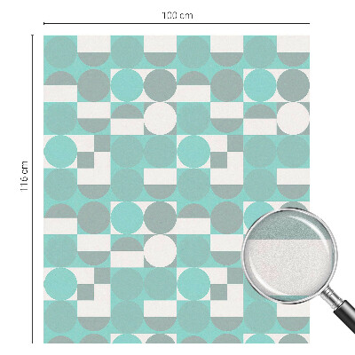 Privátna fólia na okno vitrážová Geometrické tvary