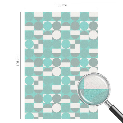 Privátna fólia na okno vitrážová Geometrické tvary