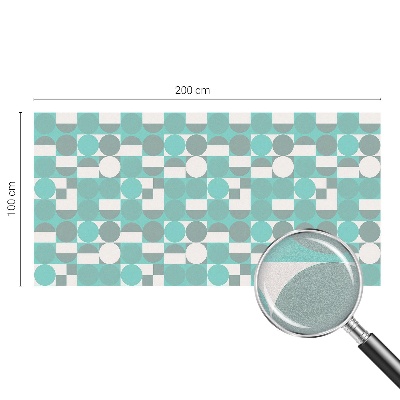 Privátna fólia na okno vitrážová Geometrické tvary