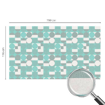 Privátna fólia na okno vitrážová Geometrické tvary