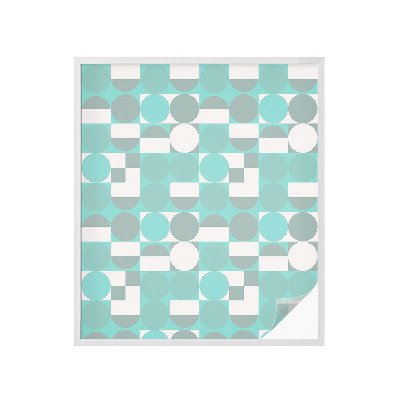 Privátna fólia na okno vitrážová Geometrické tvary