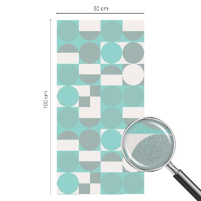 Privátna fólia na okno vitrážová Geometrické tvary