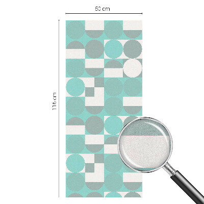 Privátna fólia na okno vitrážová Geometrické tvary