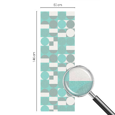 Privátna fólia na okno vitrážová Geometrické tvary