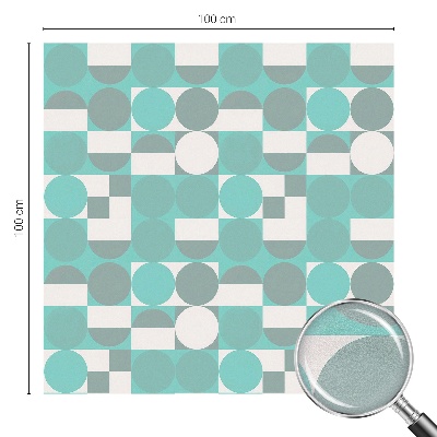 Privátna fólia na okno vitrážová Geometrické tvary