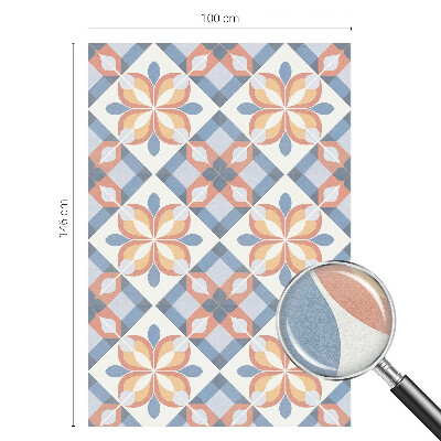 Samolepiaca vitráž na okno a dvere Farebná symetria