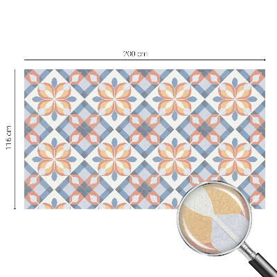 Samolepiaca vitráž na okno a dvere Farebná symetria