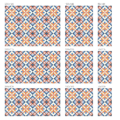 Samolepiaca vitráž na okno a dvere Farebná symetria