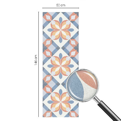 Samolepiaca vitráž na okno a dvere Farebná symetria