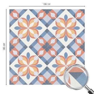 Samolepiaca vitráž na okno a dvere Farebná symetria