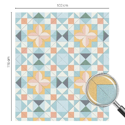 Samolepiaca fólia na sklo Farebná geometria