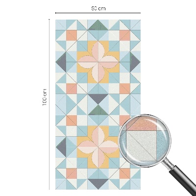 Samolepiaca fólia na sklo Farebná geometria