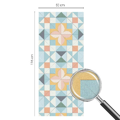 Samolepiaca fólia na sklo Farebná geometria