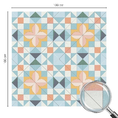 Samolepiaca fólia na sklo Farebná geometria