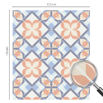 Fólia na okno na ochranu súkromia Kvetinový vzor