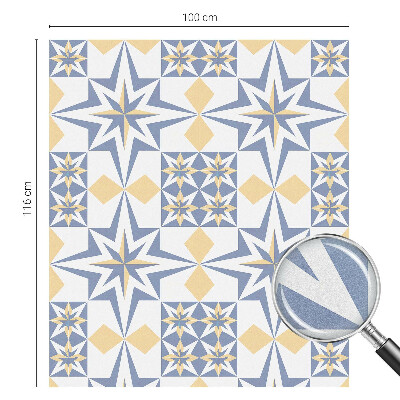 Privátna fólia na okno vitrážová Hviezdny vzor