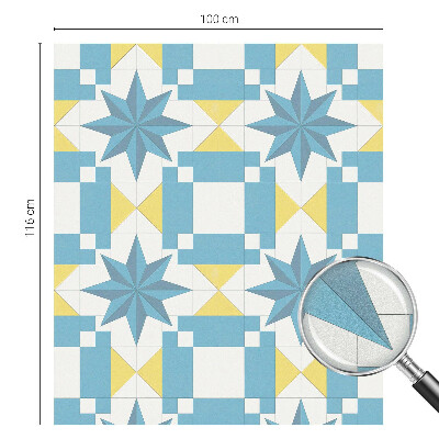 Samolepiaca fólia na sklo Modré hviezdy