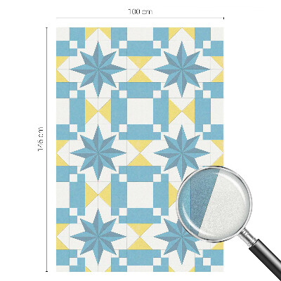 Samolepiaca fólia na sklo Modré hviezdy