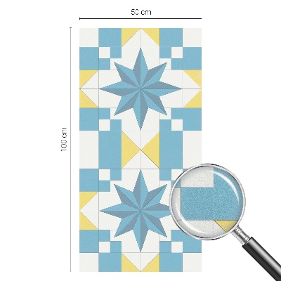 Samolepiaca fólia na sklo Modré hviezdy