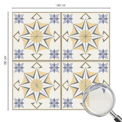 Samolepiaca vitráž na okno a dvere Geometrické hviezdy