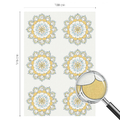 Dekoračná fólia na sklo vitráž Farebné mandaly