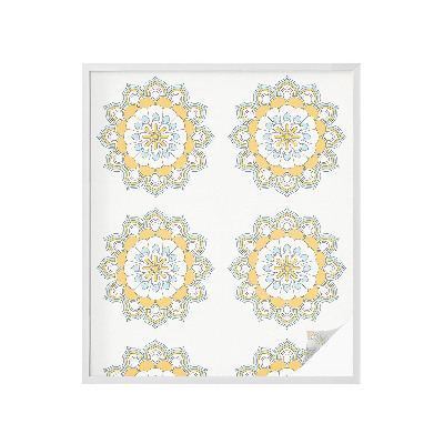 Dekoračná fólia na sklo vitráž Farebné mandaly