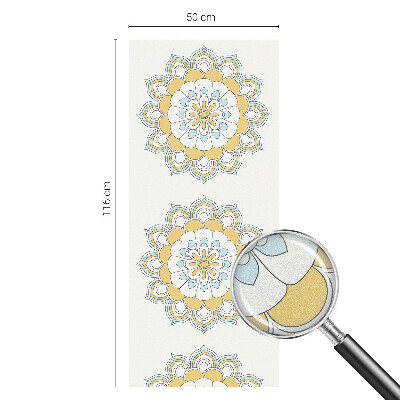 Dekoračná fólia na sklo vitráž Farebné mandaly