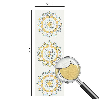 Dekoračná fólia na sklo vitráž Farebné mandaly