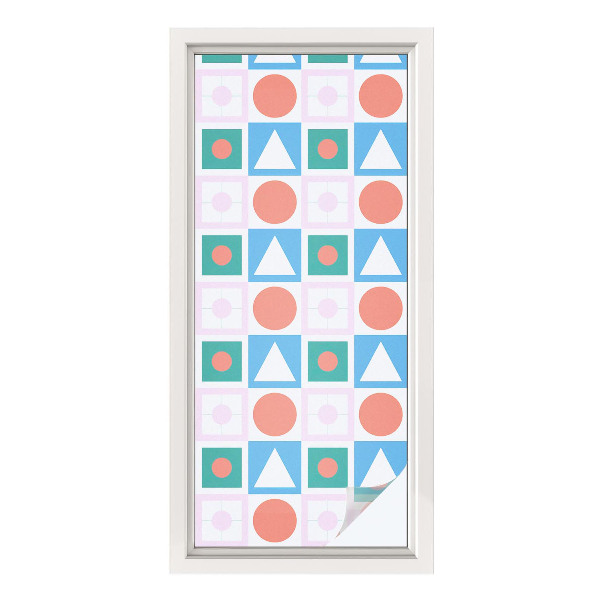 Fólia na okno na ochranu súkromia Abstraktné vzory