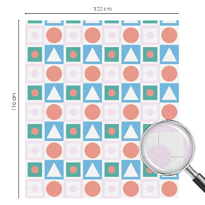 Fólia na okno na ochranu súkromia Abstraktné vzory