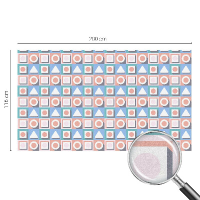 Privátna fólia na okno vitrážová Geometrické vzory