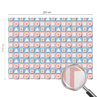 Privátna fólia na okno vitrážová Geometrické vzory