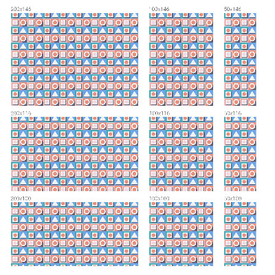 Privátna fólia na okno vitrážová Geometrické vzory