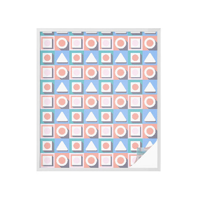 Privátna fólia na okno vitrážová Geometrické vzory