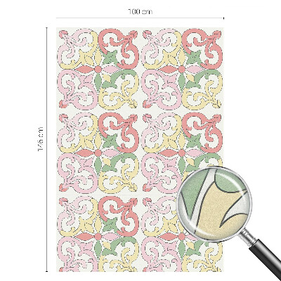 Samolepiaca fólia na sklo Kvetinové ornamenty