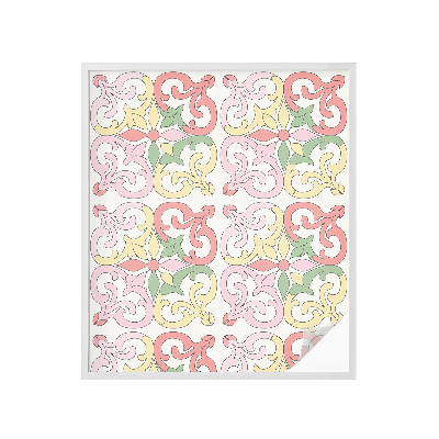 Samolepiaca fólia na sklo Kvetinové ornamenty