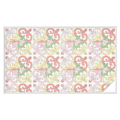 Samolepiaca fólia na sklo Kvetinové ornamenty