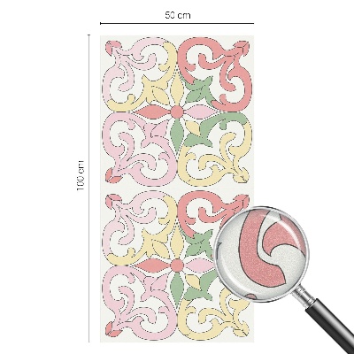 Samolepiaca fólia na sklo Kvetinové ornamenty