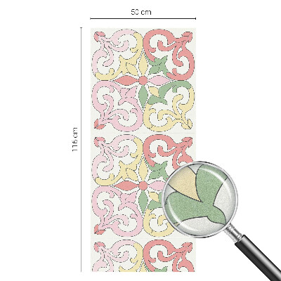 Samolepiaca fólia na sklo Kvetinové ornamenty