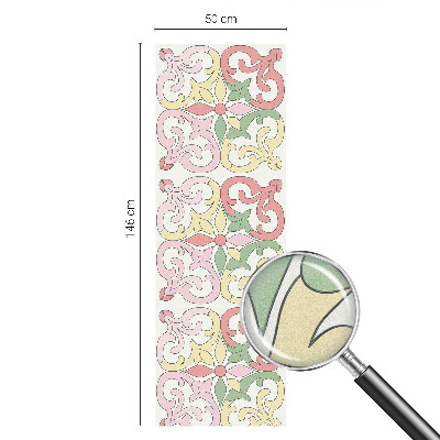 Samolepiaca fólia na sklo Kvetinové ornamenty