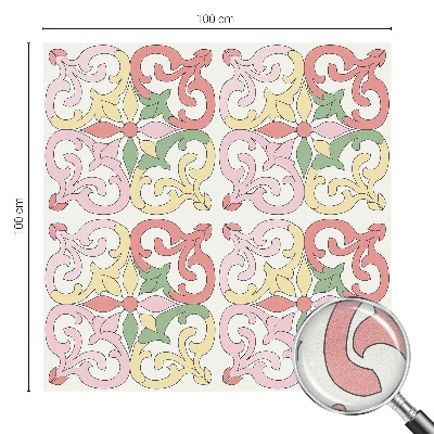 Samolepiaca fólia na sklo Kvetinové ornamenty