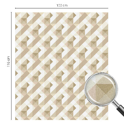 Fólia na okno na ochranu súkromia Trojuholníkové vzory