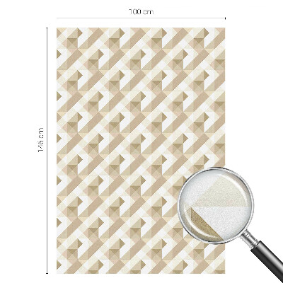 Fólia na okno na ochranu súkromia Trojuholníkové vzory