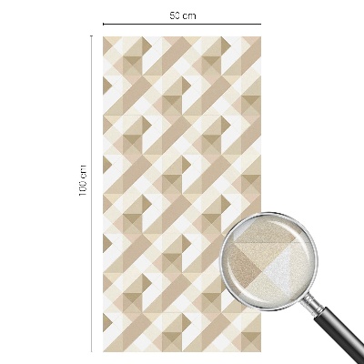 Fólia na okno na ochranu súkromia Trojuholníkové vzory