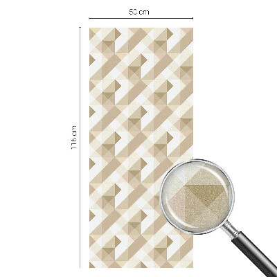 Fólia na okno na ochranu súkromia Trojuholníkové vzory