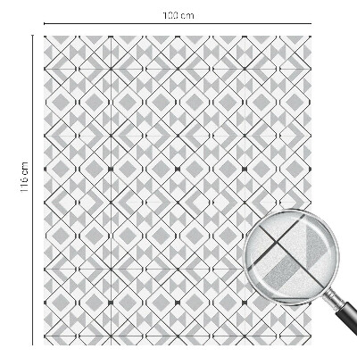 Samolepiaca fólia na sklo Geometrické vzory